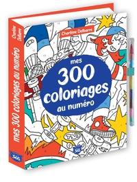 Mes 300 coloriages au numéro, un crayon multi-mines offert