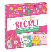 Mon coffret secret - Kit avec accessoires papeterie girly