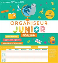 Organiseur Junior Mémoniak, calendrier mensuel scolaire pour enfants Sept. 2022-Août 2023