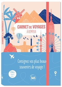 Carnet de voyages à remplir, journal de bord pour voyageurs