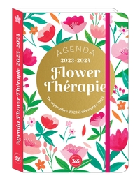 AGENDA FLOWER THERAPIE, SEPT. 2023- DEC. 2024, 16 MOIS, POCKET RELIE .