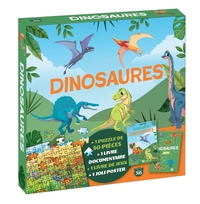 Coffret puzzle documentaire - Dinosaures