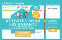 Le Bloc hebdomadaire Mémoniak organiseur 2025 Activités pour les enfants 12 mois