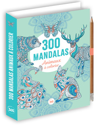 300 Mandalas - Animaux à colorier