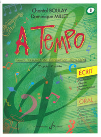 A TEMPO - PARTIE ECRITE - VOLUME 8