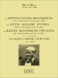 MOYSE M: 24 PETITES ETUDES MELODIQUES AVEC VARIATIONS FLUTE TRAVERSIERE