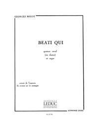 MIGOT GEORGES BEATI QUI 4 PART CHOIR & ORGAN CHORAL