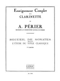 VARIOUS COMPOSERS: RECUEIL DE SONATES VOL.1 (CLARINET SOLO)