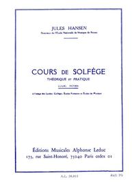 HANSEN : SOLFEGE THEORIQUE ET PRATIQUE COURS MOYEN