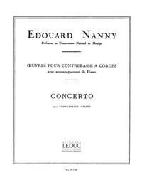 EDOUARD NANNY: CONCERTO IN E MINOR (DOUBLE BASS & PIANO)