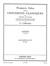 HAYDN CATHERINE PREMIER SOLO EXTRAIT CONCERTO IN C VIOLIN & PIANO BOOK