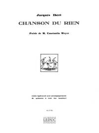 JACQUES IBERT: CHANSON DU RIEN (MED) (VOICE & PIANO)