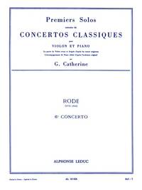 JACQUES-PIERRE RODE: SOLO NO.1 FROM CONCERTO NO.6 (VIOLIN & PIANO)