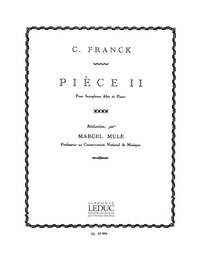 CESAR FRANCK: PIECE II (SAXOPHONE-ALTO & PIANO)