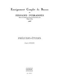 FERNAND OUBRADOUS: PRELUDES-ETUDES, D'APRES COKKEN (BASSOON SOLO)