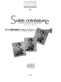 GRETCHANINOFF SUITE MINIATURE OP 145 CLARINET & PIANO BOOK