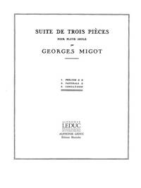 GEORGES MIGOT: SUITE DE 3 PIECES (FLUTE SOLO)