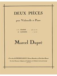 DUPRE LEGENDE CELLO & PIANO BOOK