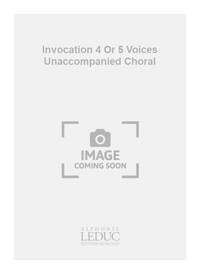 GOSSEC INVOCATION 4 OR 5 VOICES UNACCOMPANIED CHORAL