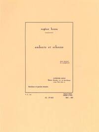 EUGENE BOZZA: ANDANTE AND SCHERZO (4 SAXOPHONES)