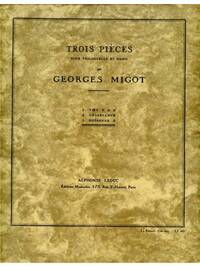 GEORGES MIGOT: 3 PIECES (CELLO & PIANO)