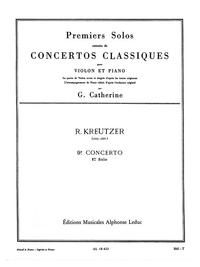 KREUTZER : PREMIERS SOLOS CONCERTOS CLASSIQUES -  CONCERTO NO. 9 (KREUTZER) -  VIOLON ET PIANO