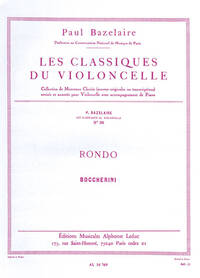 LUIGI BOCCHERINI : RONDO C MAJOR AFTER STRING QUARTET G 310 - VIOLONCELLE ET PIANO - RECUEIL