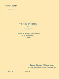 JEHAN ALAIN: TROIS PIECES