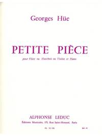 GEORGES HUE: PETITE PIECE IN G MAJOR (FLUTE & PIANO)
