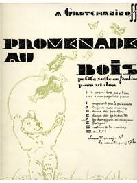 ALEKSANDR TIKHONOVICH GRETCHANINOV: PROMENADE AU BOIS OP.143, NO.5: LES CHAMPIGNONS... (VIOLIN & PIA