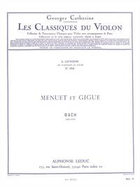 GEORGES CATHERINE: VIOLIN CLASSICS - MENUET AND GIGUE BY J. S. BACH