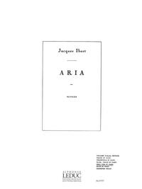 IBERT ARIA 2 PART & PIANO BOOK