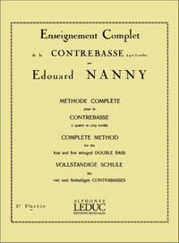 EDOUARD NANNY: METHODE CONTREBASSE VOLUME 1