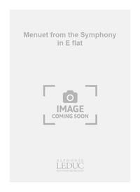 WOLFGANG AMADEUS MOZART: MENUET FROM THE SYMPHONY IN E FLAT (CLASSIQUES NO.80) (VIOLIN & PIANO)