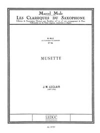 JEAN-MARIE LECLAIR: MUSETTE (CLASSIQUES NO.76) (SAXOPHONE-TENOR & PIANO)