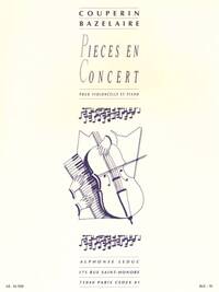 FRANCOIS COUPERIN: PIECES EN CONCERT (CELLO AND PIANO)