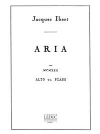 JACQUES IBERT: ARIA (VIOLA AND PIANO)