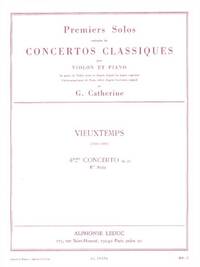 VIEUXTEMPS PREMIER SOLO EXTRAIT CONCERTO NO 4 OP 31 VIOLIN & PIANO BK