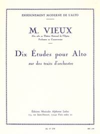 MARCEL VIEUX: 10 STUDIES FOR VIOLA