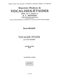 DARIUS MILHAUD: VOCALISE-ETUDE OP.105 (HIGH) (VOICE & PIANO)