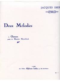 JACQUES IBERT: 2 MELODIES NO.2: CHANSON (MEZZO/BAR) (VOICE & PIANO)