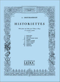 ALEKSANDR TIKHONOVICH GRETCHANINOV: HISTORIETTES OP.118, NO.3: L'OMBRE (VIOLIN & PIANO)