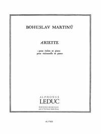 BOHUSLAV MARTINU: ARIETTE H188A (VIOLIN & PIANO)
