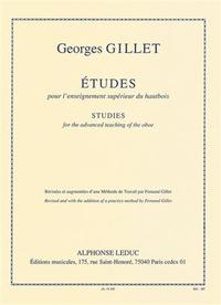 GEORGES GILLET - ETUDES POUR L ENSEIGNEMENT SUPERIEUR DU HAUTBOIS