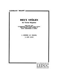MIGOT GEORGES 2 STELES DE V. SEGALEN IN 16 POCHE ORCHESTRA SCORE