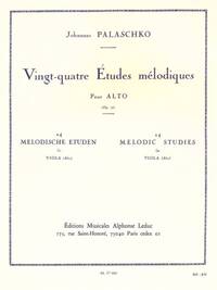 JOHANNES PALASCHKO: 24 ETUDES MELODIQUES OP.77 (VIOLA SOLO)
