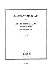 BOHUSLAV MARTINU: SUITE MINIATURE H192, NO.1 (CELLO & PIANO)