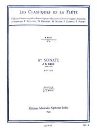 JOHANN SEBASTIAN BACH: SONATA NO.5, BWV1034 IN E MINOR (CLASSIQUES NO.8) (FLUTE & PIANO)