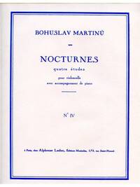 BOHUSLAV MARTINU: 4 NOCTURNES H189, NO.4 (CELLO & PIANO)