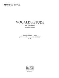 MAURICE RAVEL: VOCALISE-ETUDE EN FORME DE HABANERA (LOW) (VOICE & PIANO)
